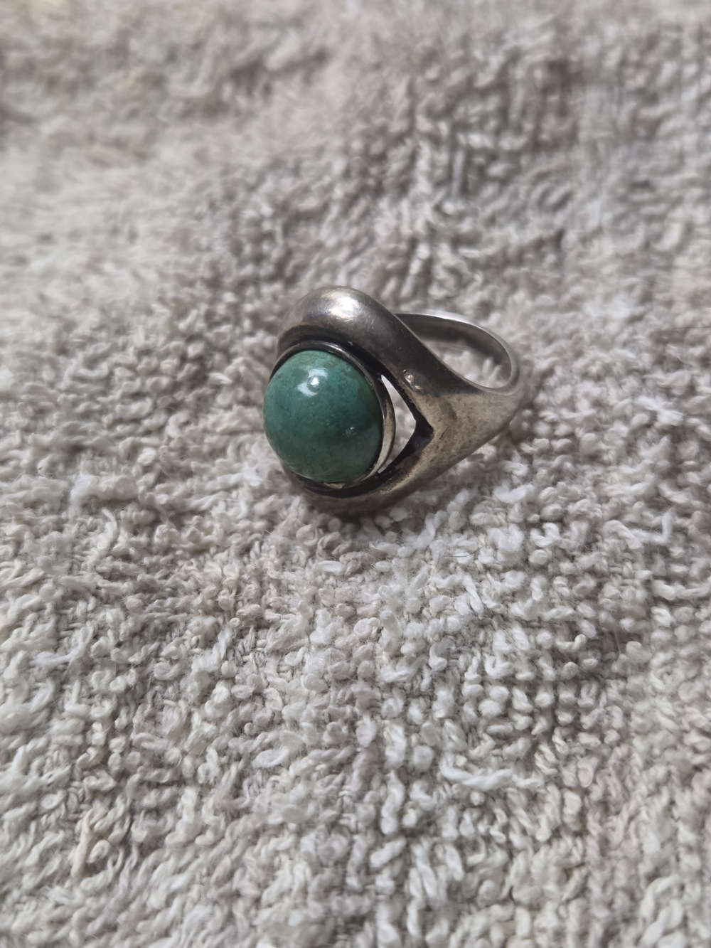 Vintage Sterling Silver Stone Ring